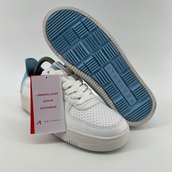 REDVANLY Contender Mens 8 White Blue Stripe Active Footwear Sneakers Shoes - Picture 8 of 10